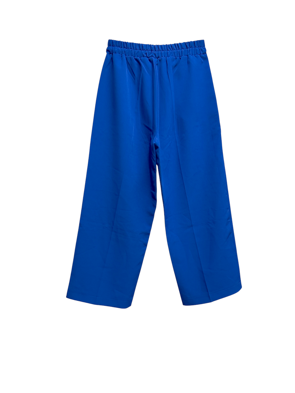 Pantaloni blu royal a gamba larga Maryley