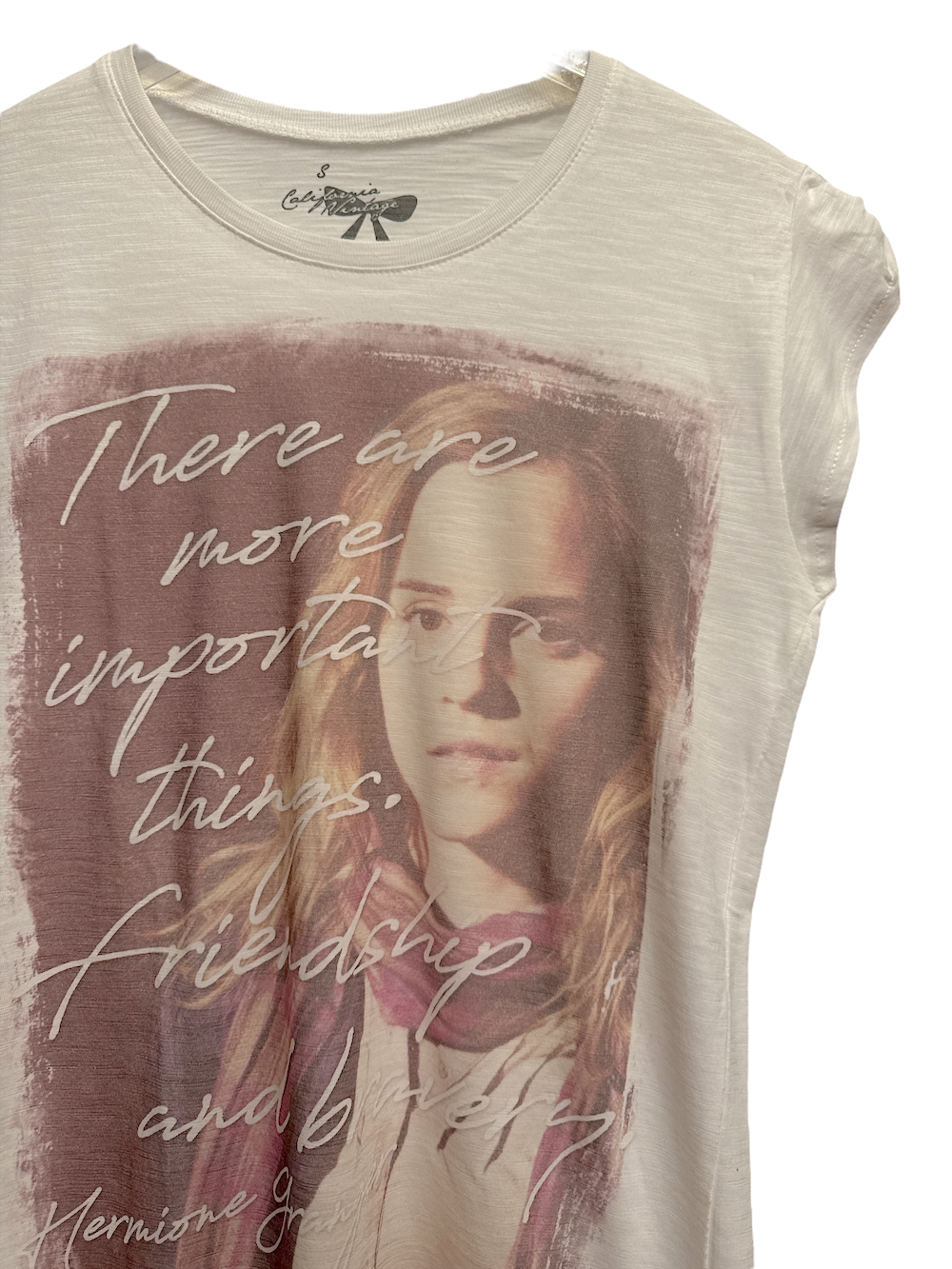 California Vintage important tings white t-shirt