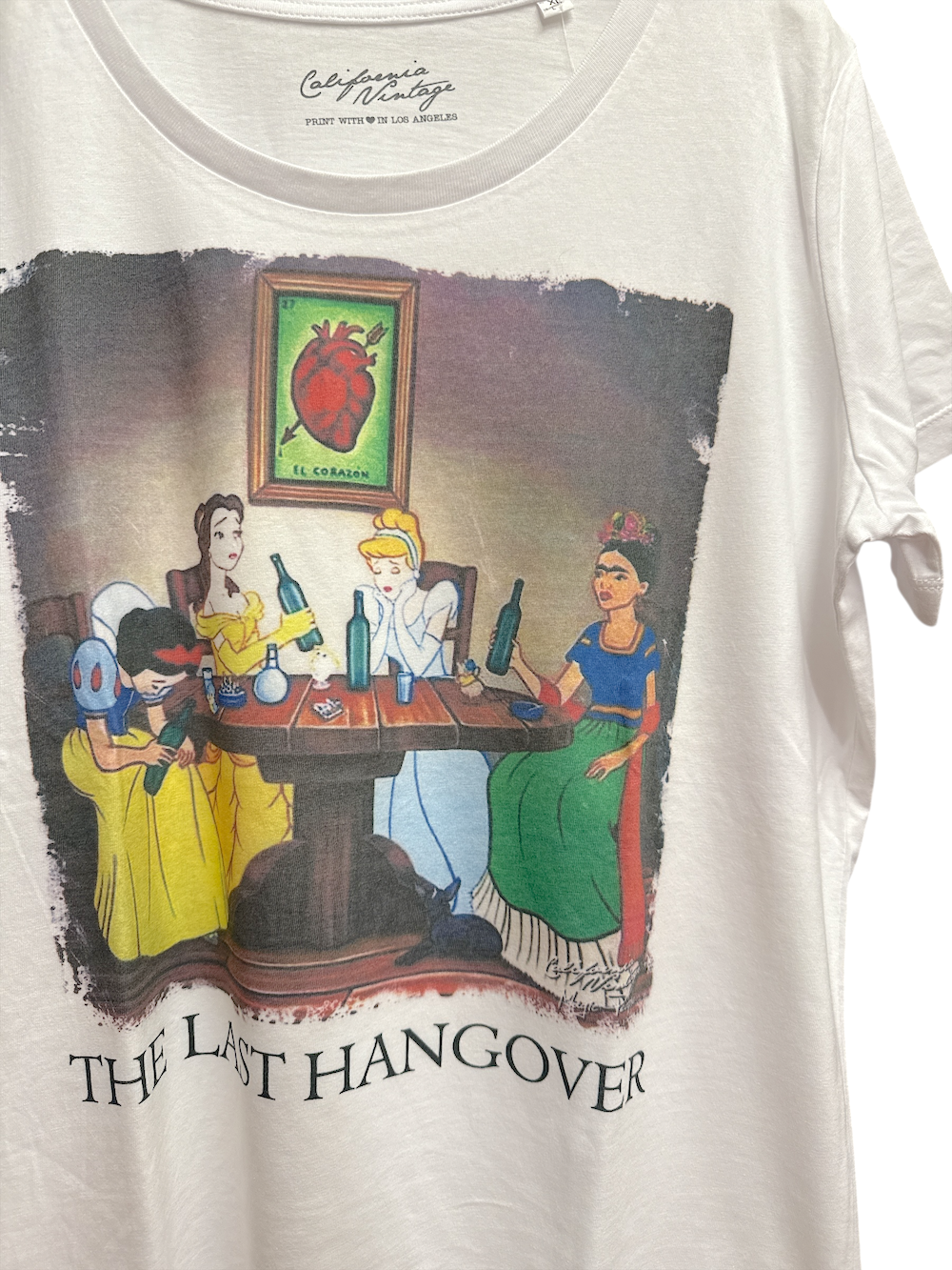 California Vintage the last hangover white t-shirt