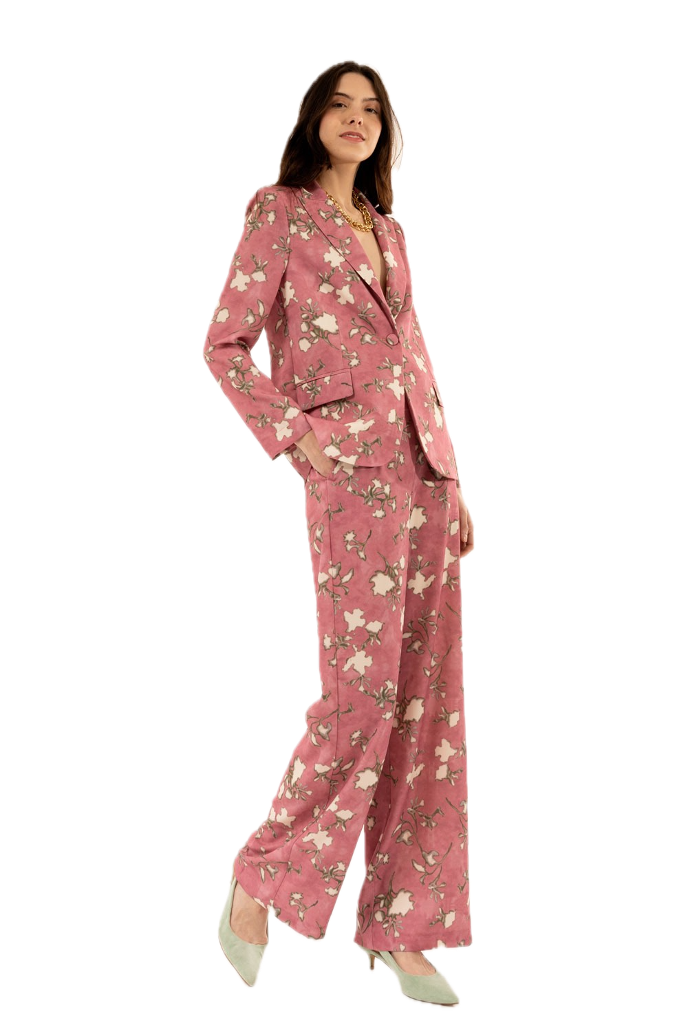 Kontatto pink flower pants