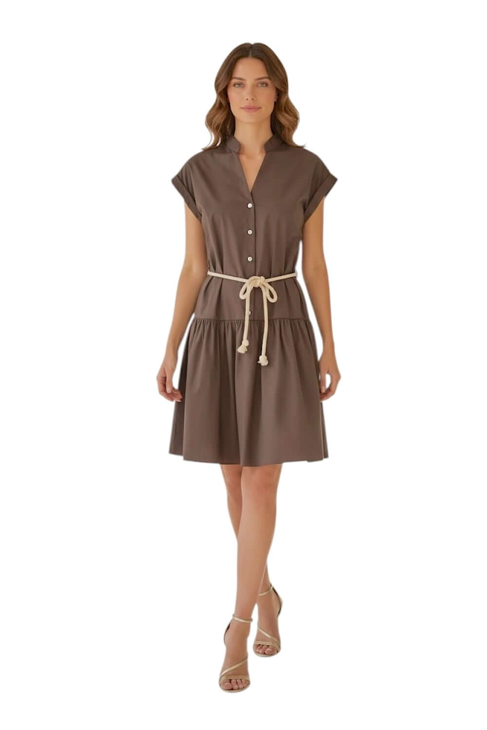 Susy Mix dunkelbraunes Kleid