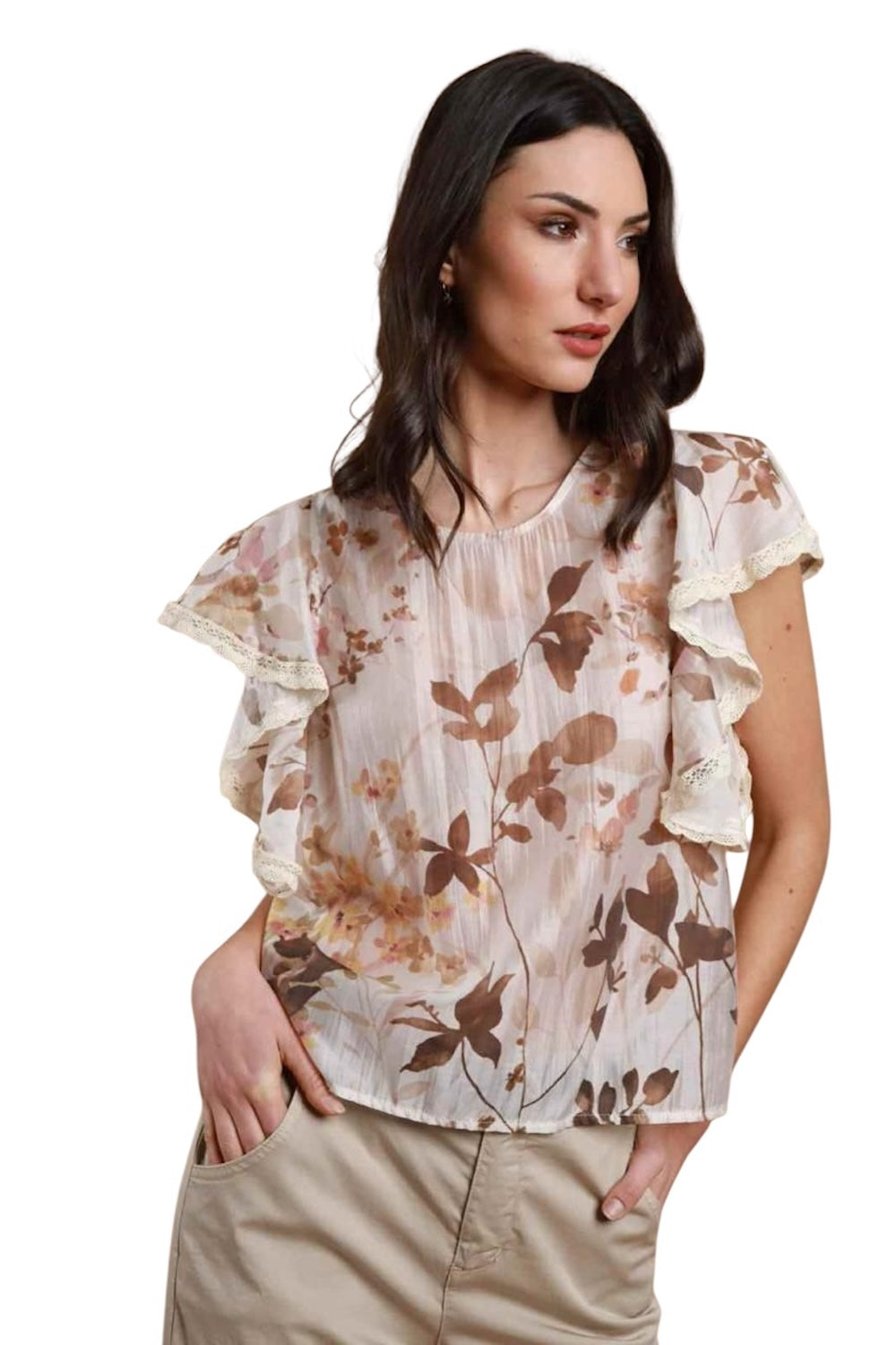 Camicia tabacco Susy Mix