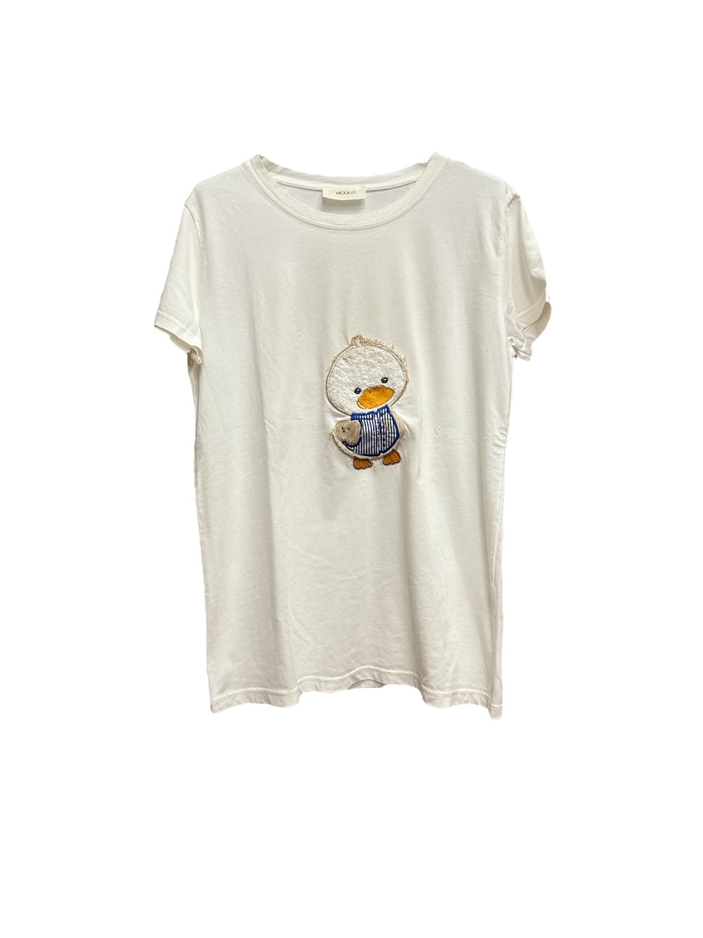 Vicolo flee white t-shirt