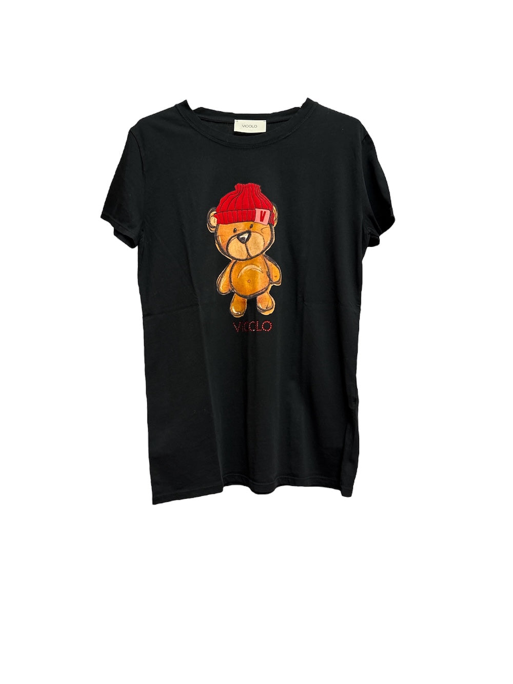 Vicolo hat bear black t-shirt