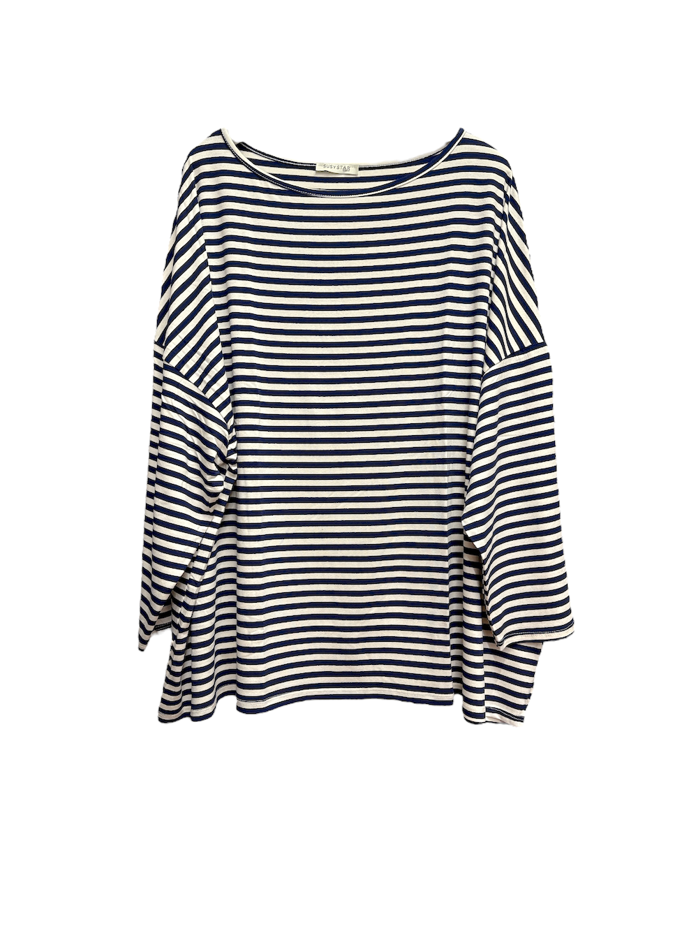 Susy Star white blue line t-shirt