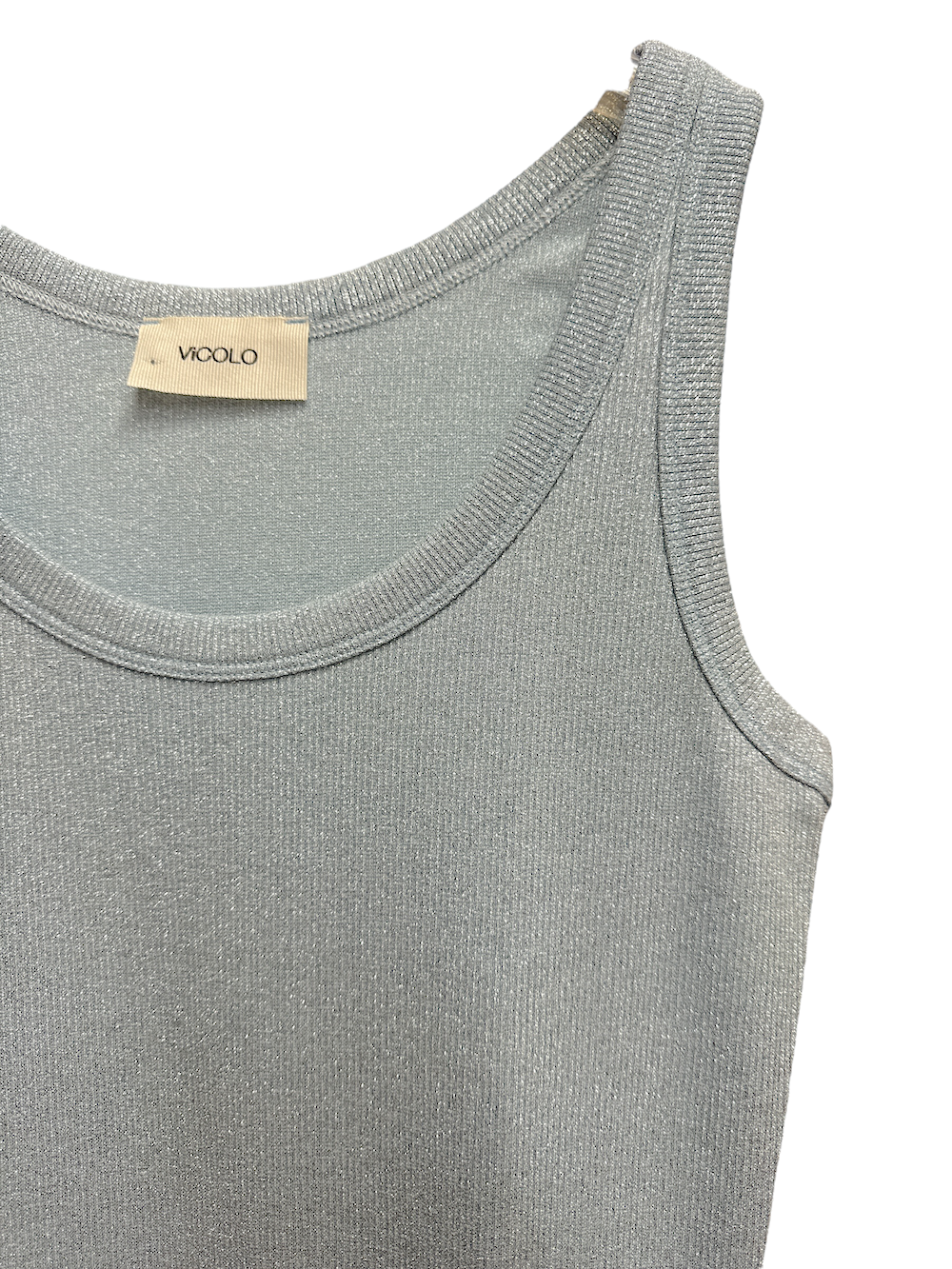 Vicolo light blue glitter top
