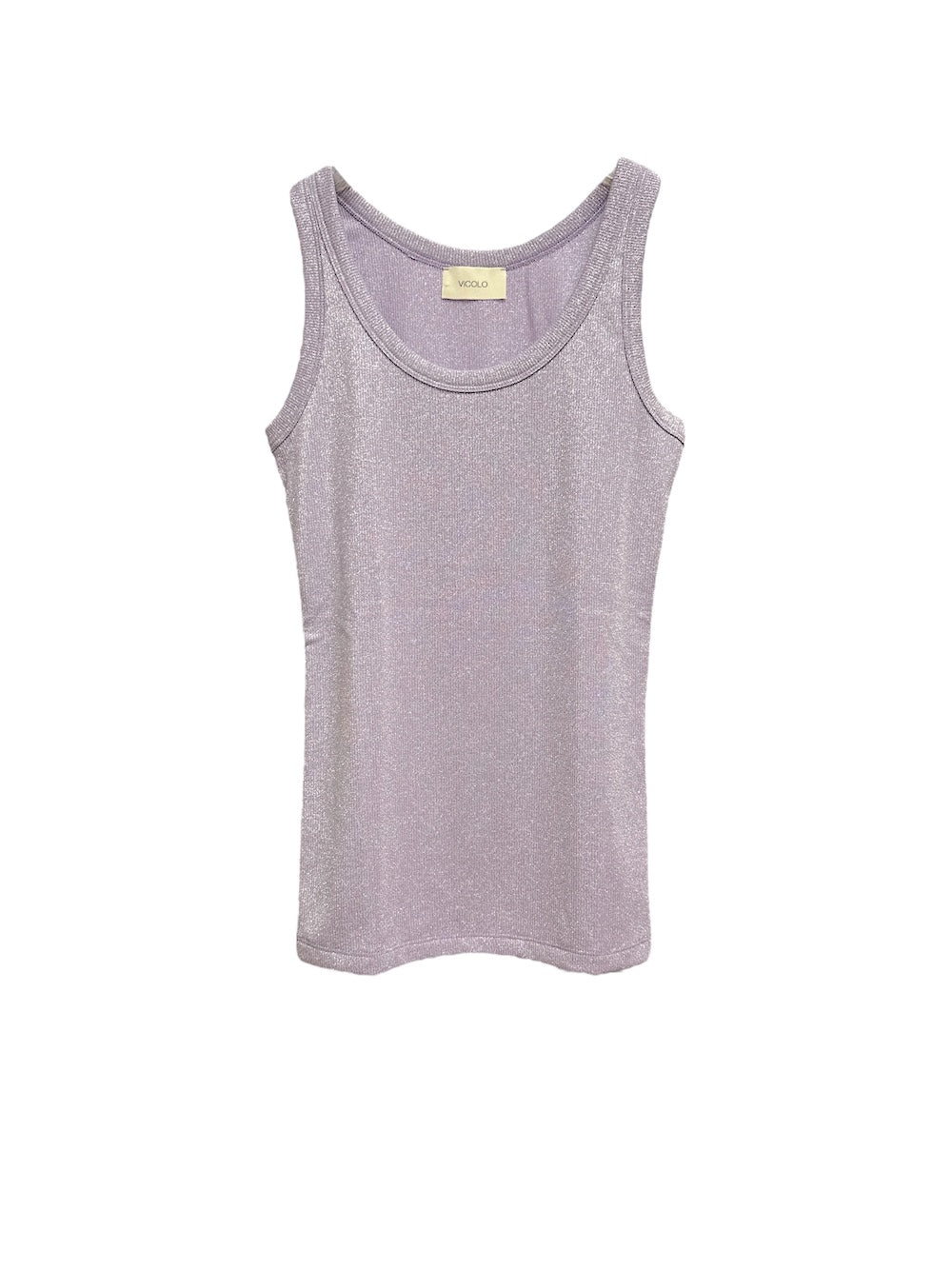 Vicolo lilac glitter top