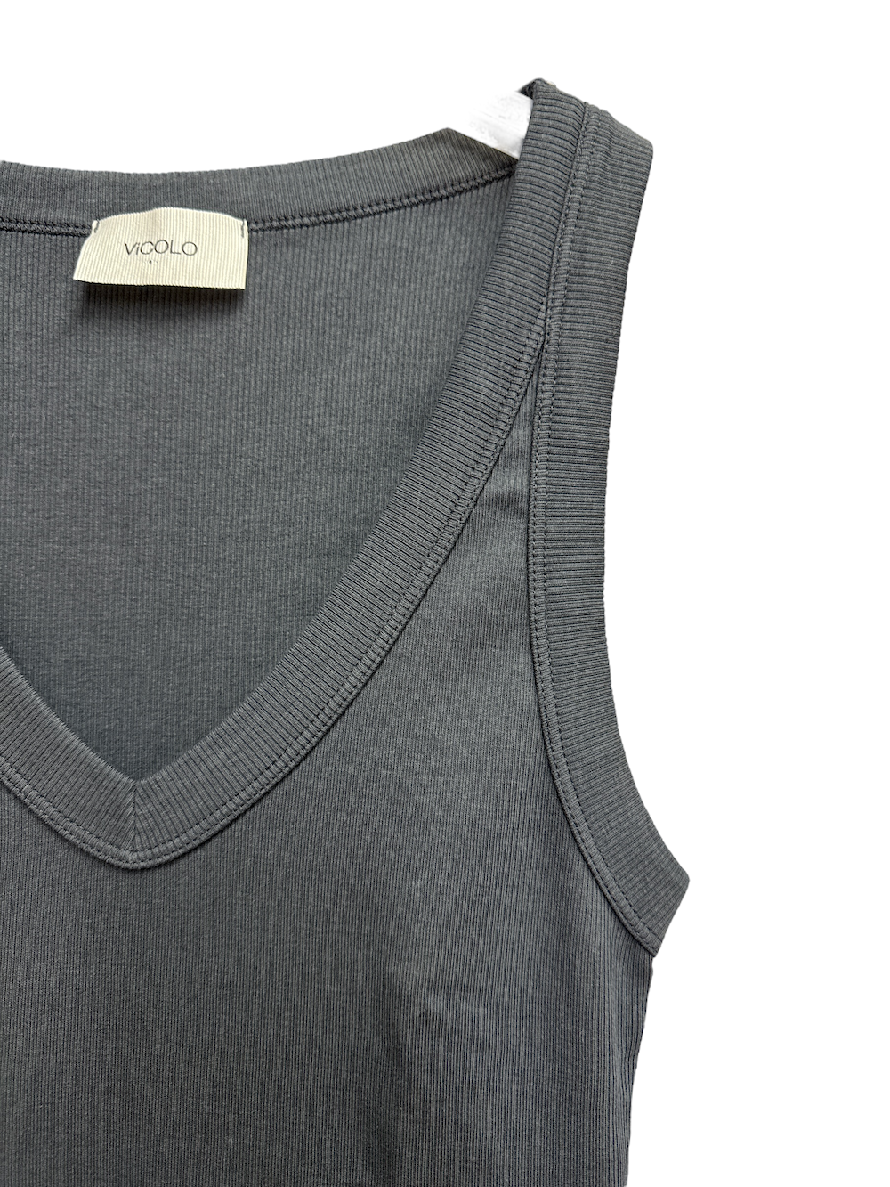 Top grigio scuro Vicolo