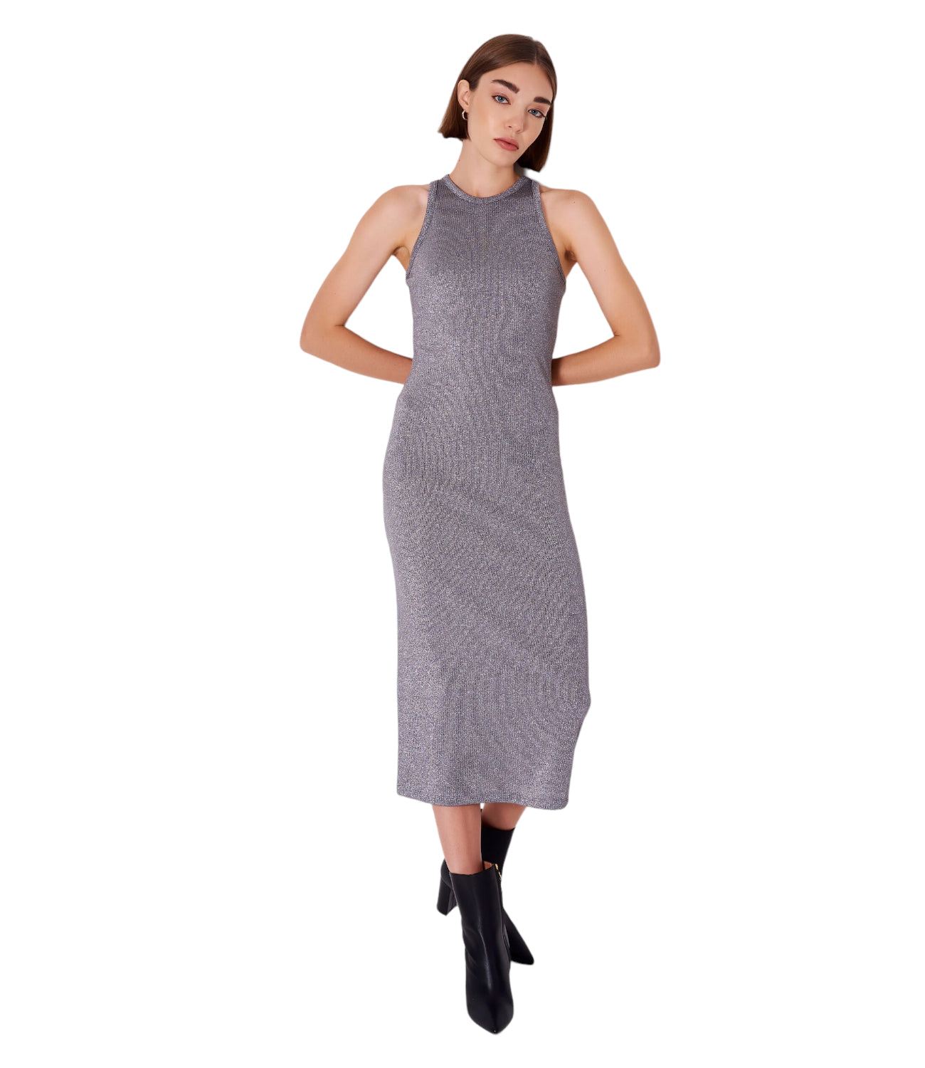 Vicolo lead lurex dress