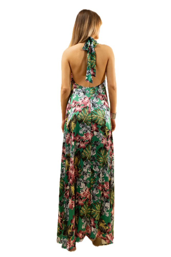 Kontatto flower multicolor dress