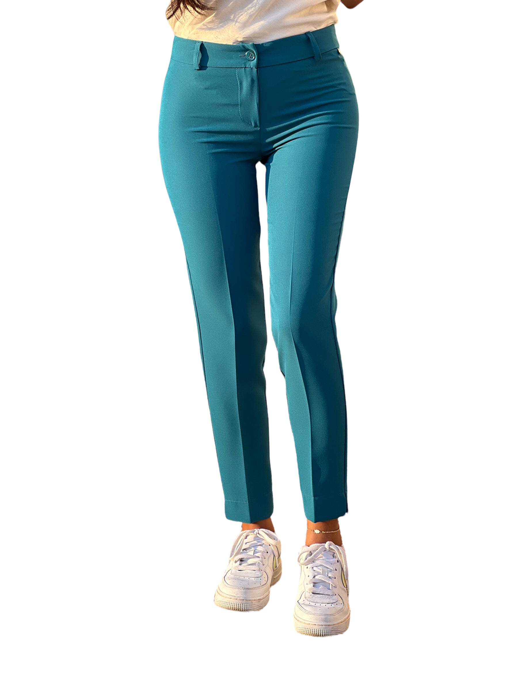 Maryley teal slim pants