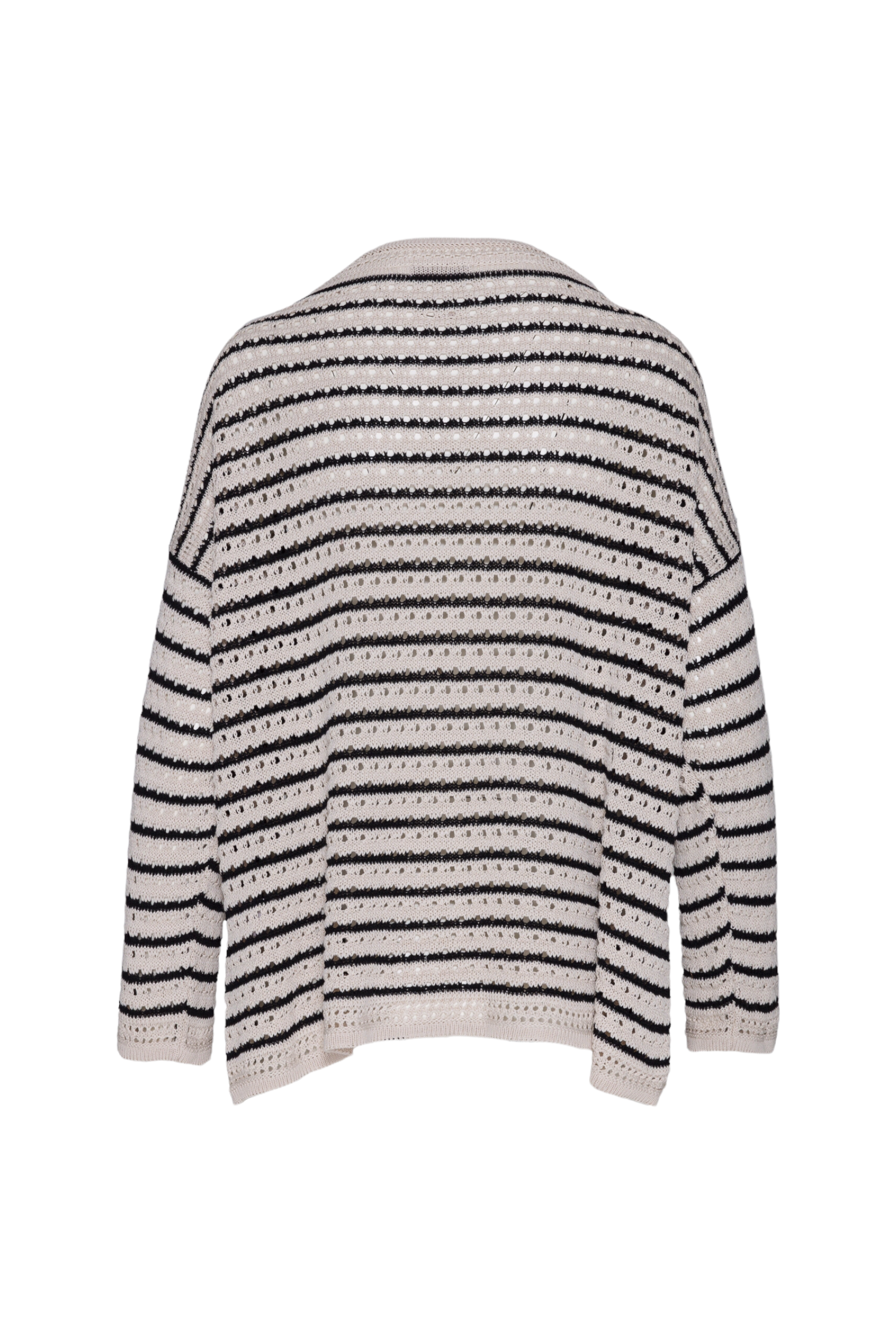 Saiph black striped pullover