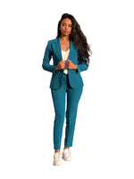 Maryley teal slim pants