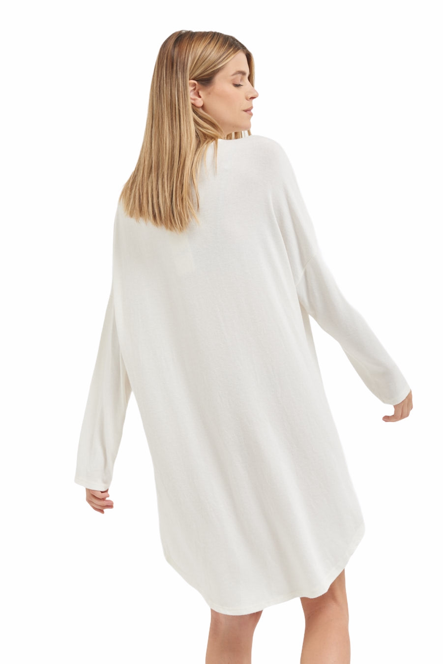 Kikisix milk long sleeve dress