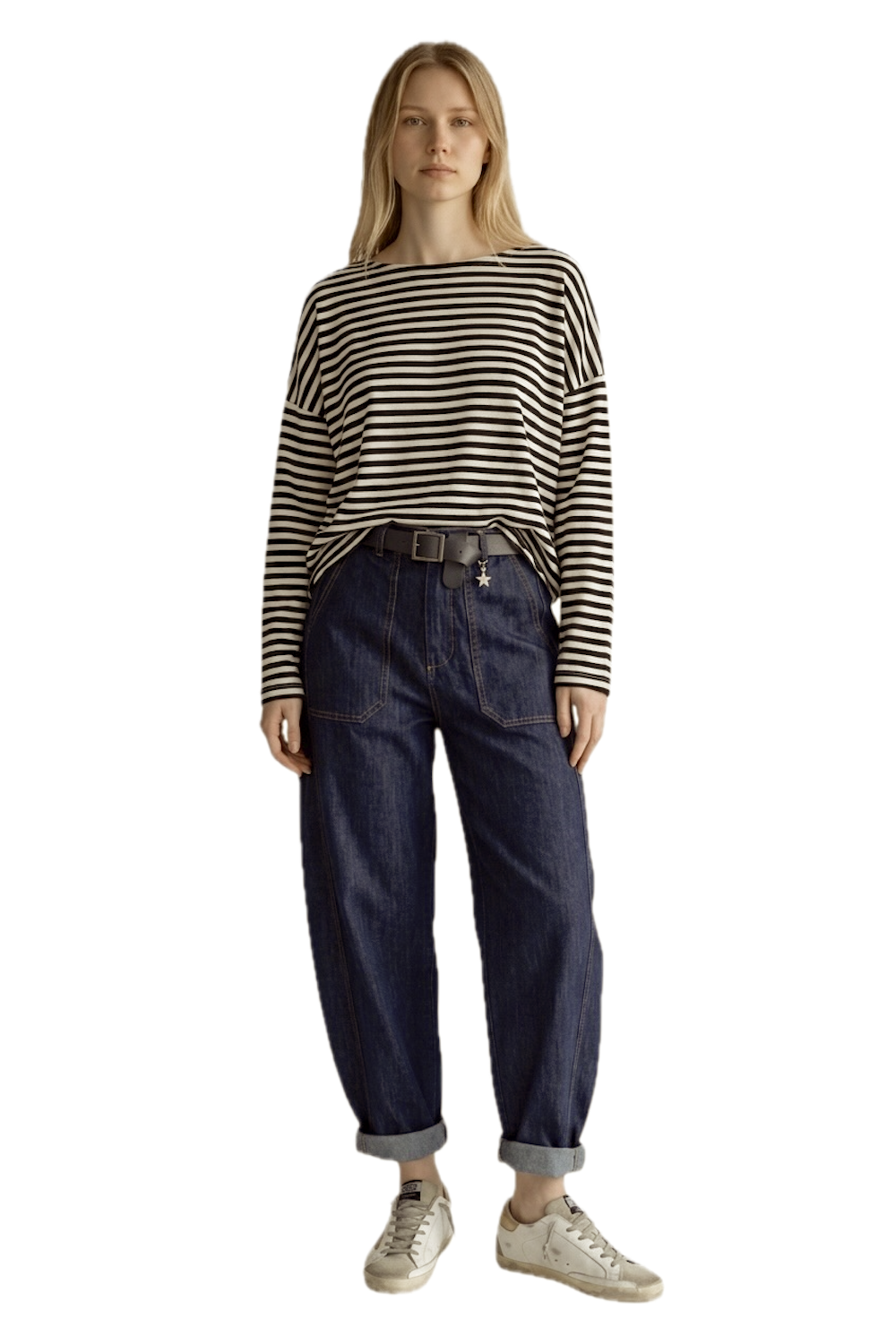 Susy Mix brown striped t-shirt
