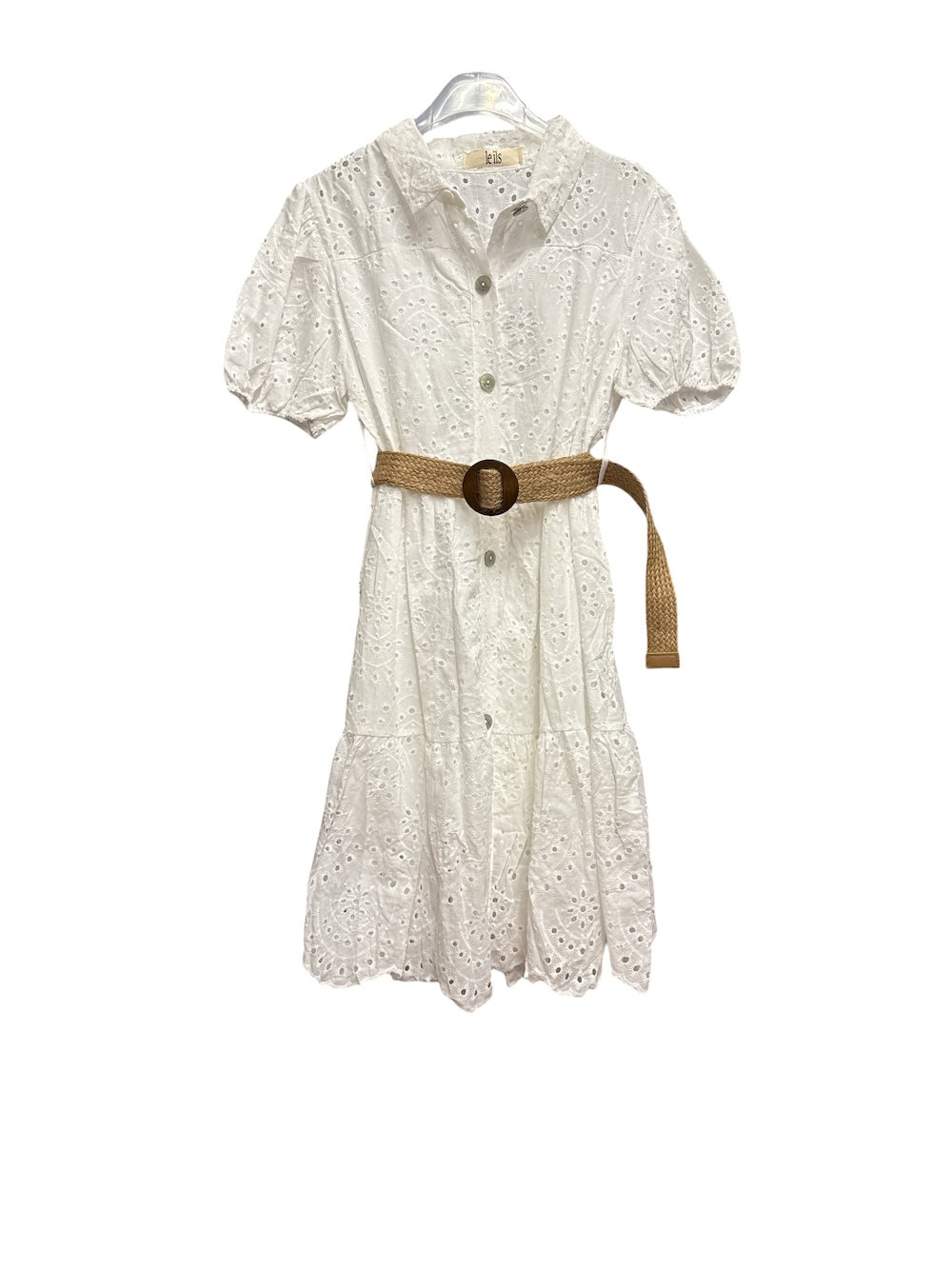 Le îls white chemisier dress
