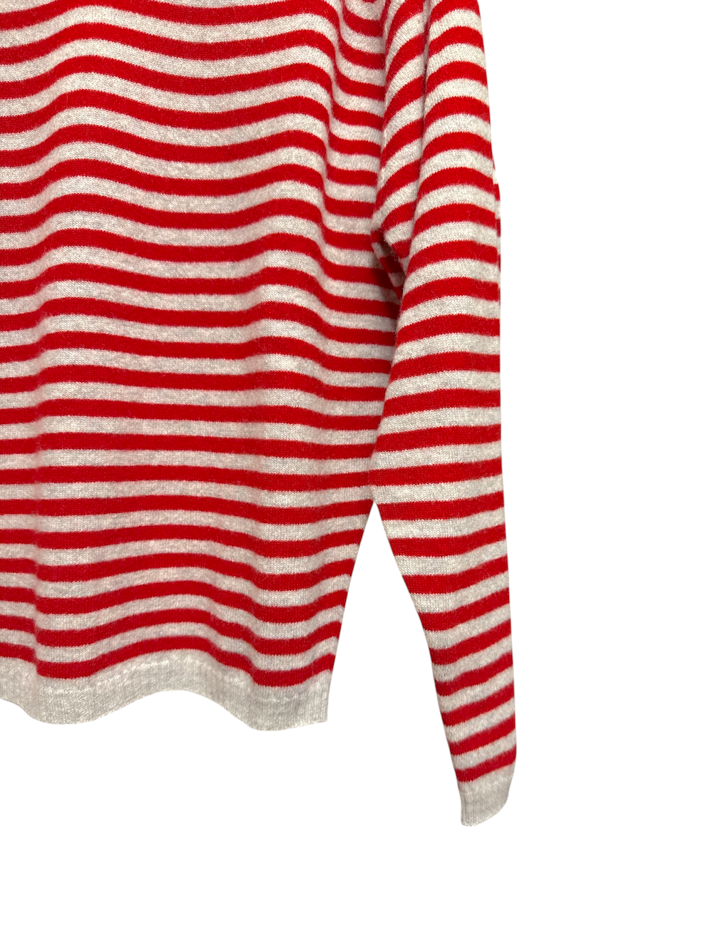 Vicolo red grey line pullover