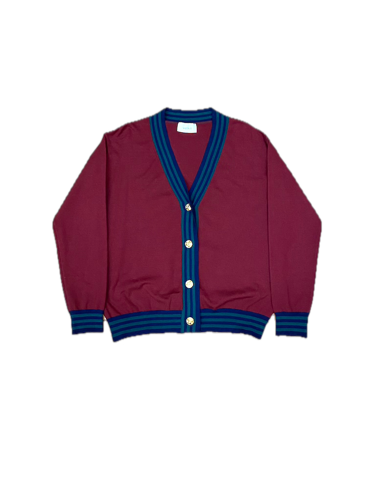 Vicolo bordeaux cardigan