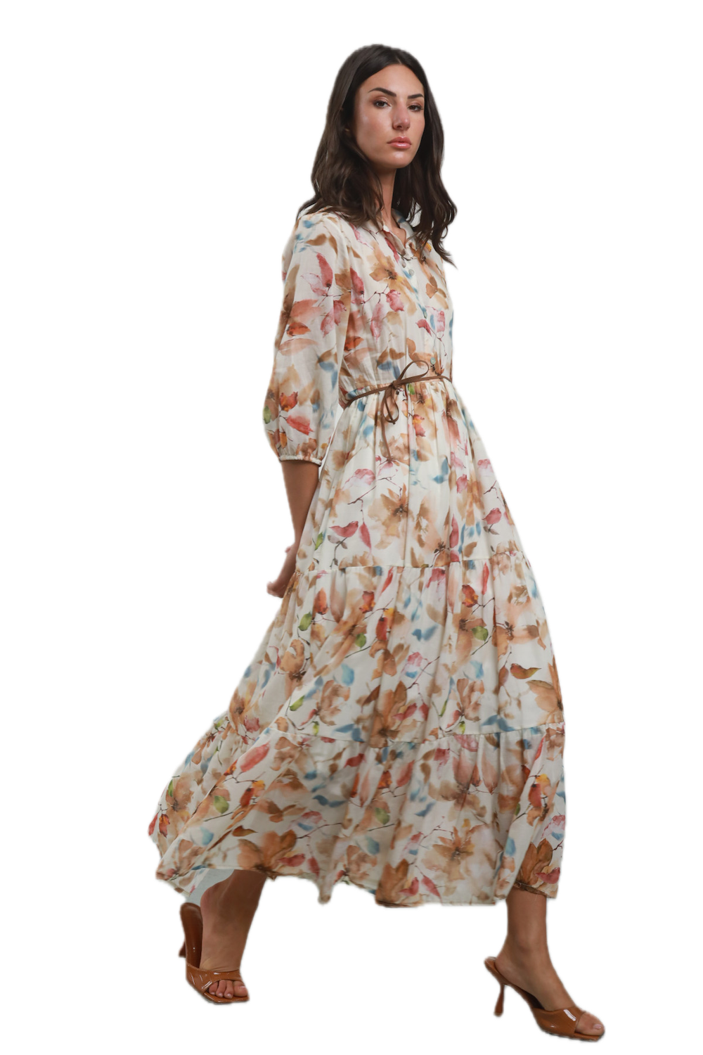 Susy Mix camel chemisier dress