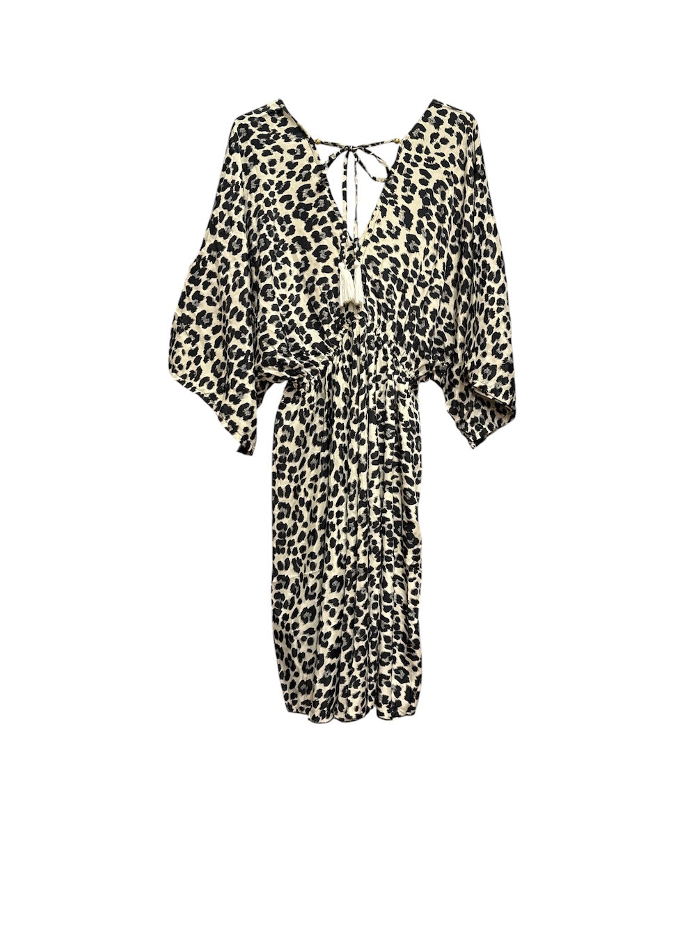 Hindi black and cream dress