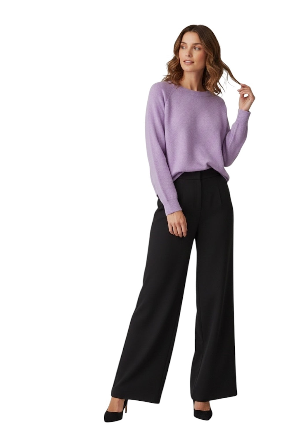 Vicolo lilac cashmere pullover