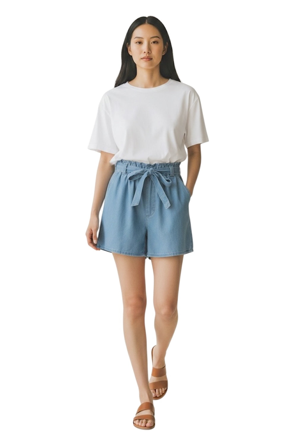 Le îls blue denim short