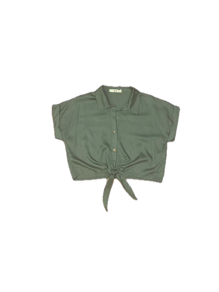 Le îls sage green shirt