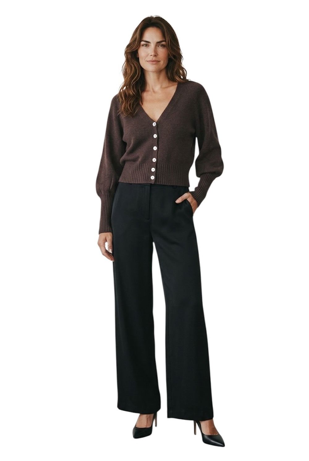 Susy Mix cocoa cardigan