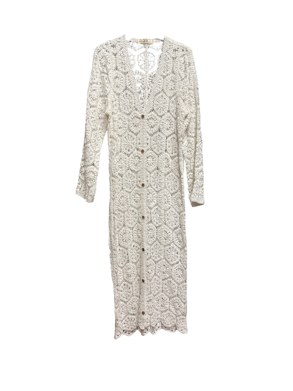 Le îls white long cardigan