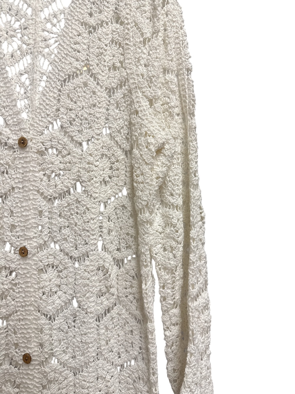 Le îls white long cardigan