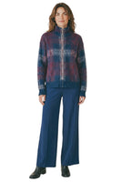 Kontatto blue bordeaux camel jacket