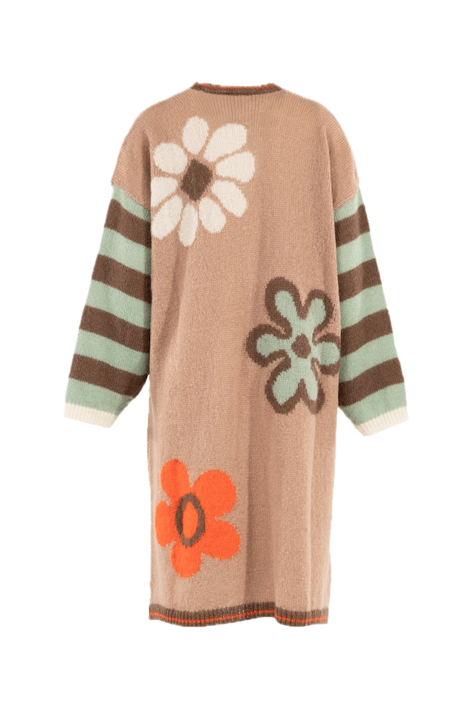 Kontatto nude long cardigan