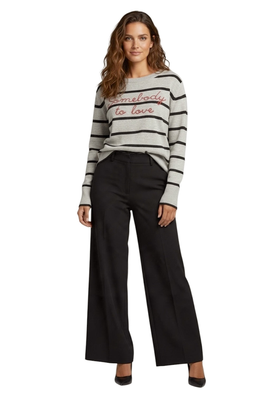 Maglione Kontatto grigio nero rosso