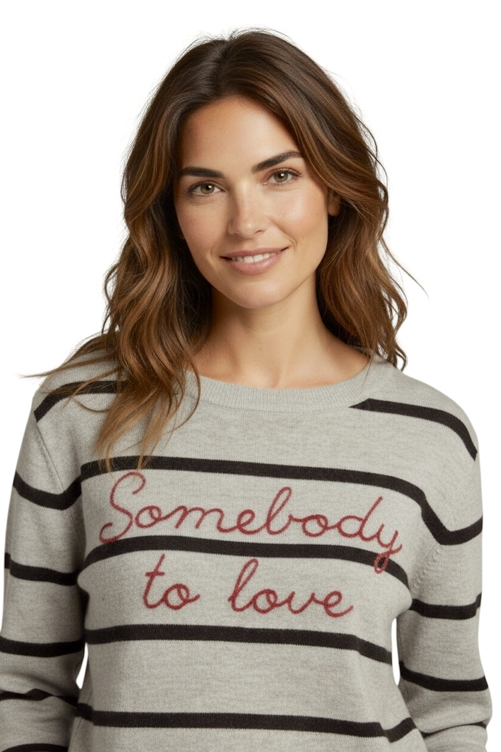 Kontatto grey black red pullover