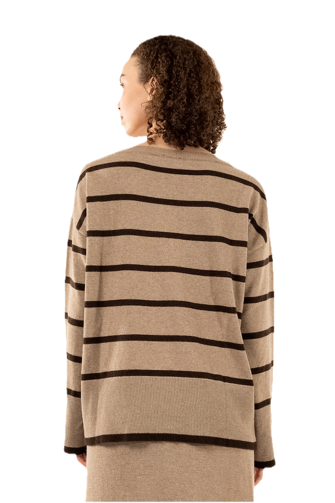 Kontatto beige brown cream pullover