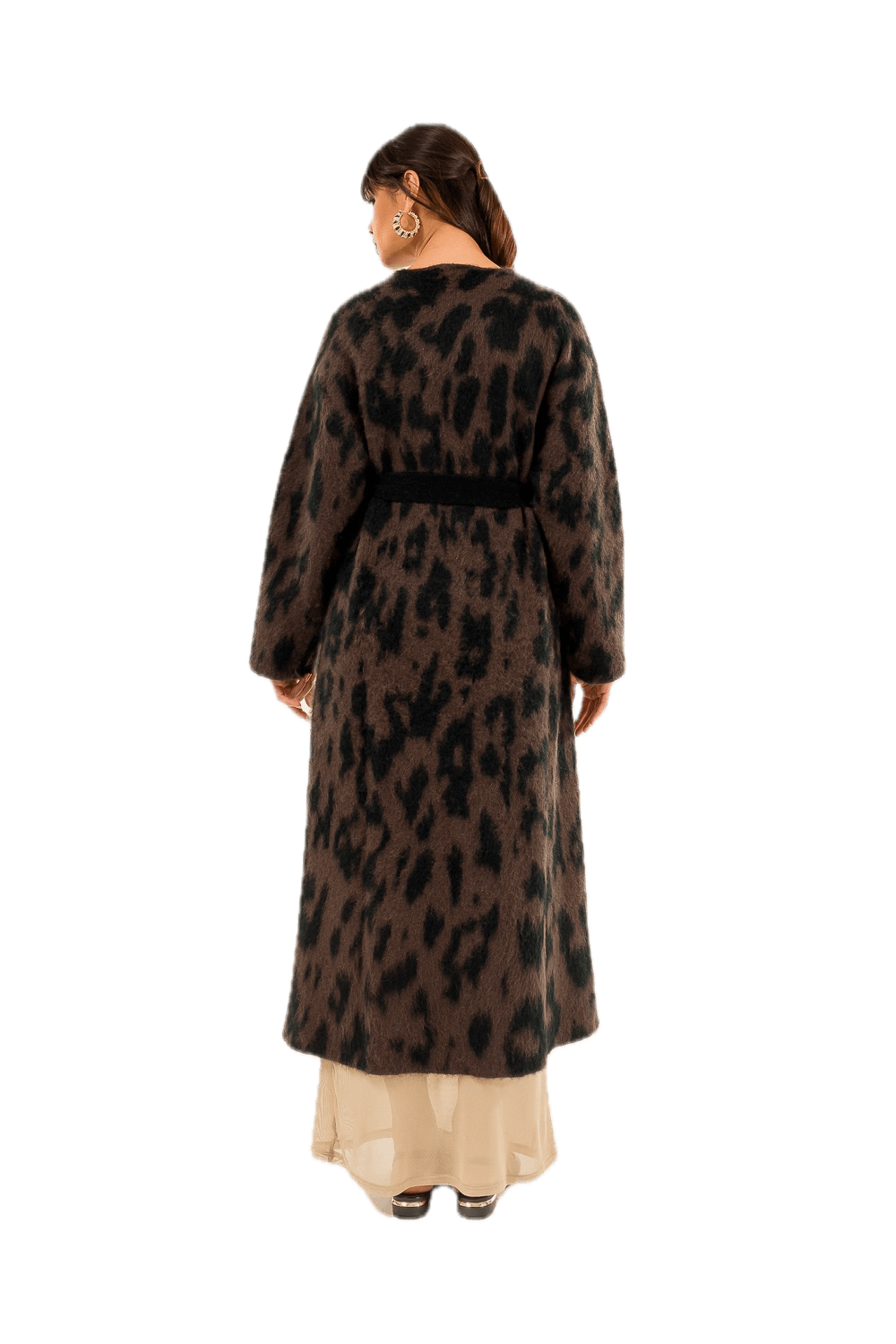 Kontatto brown black cardigan