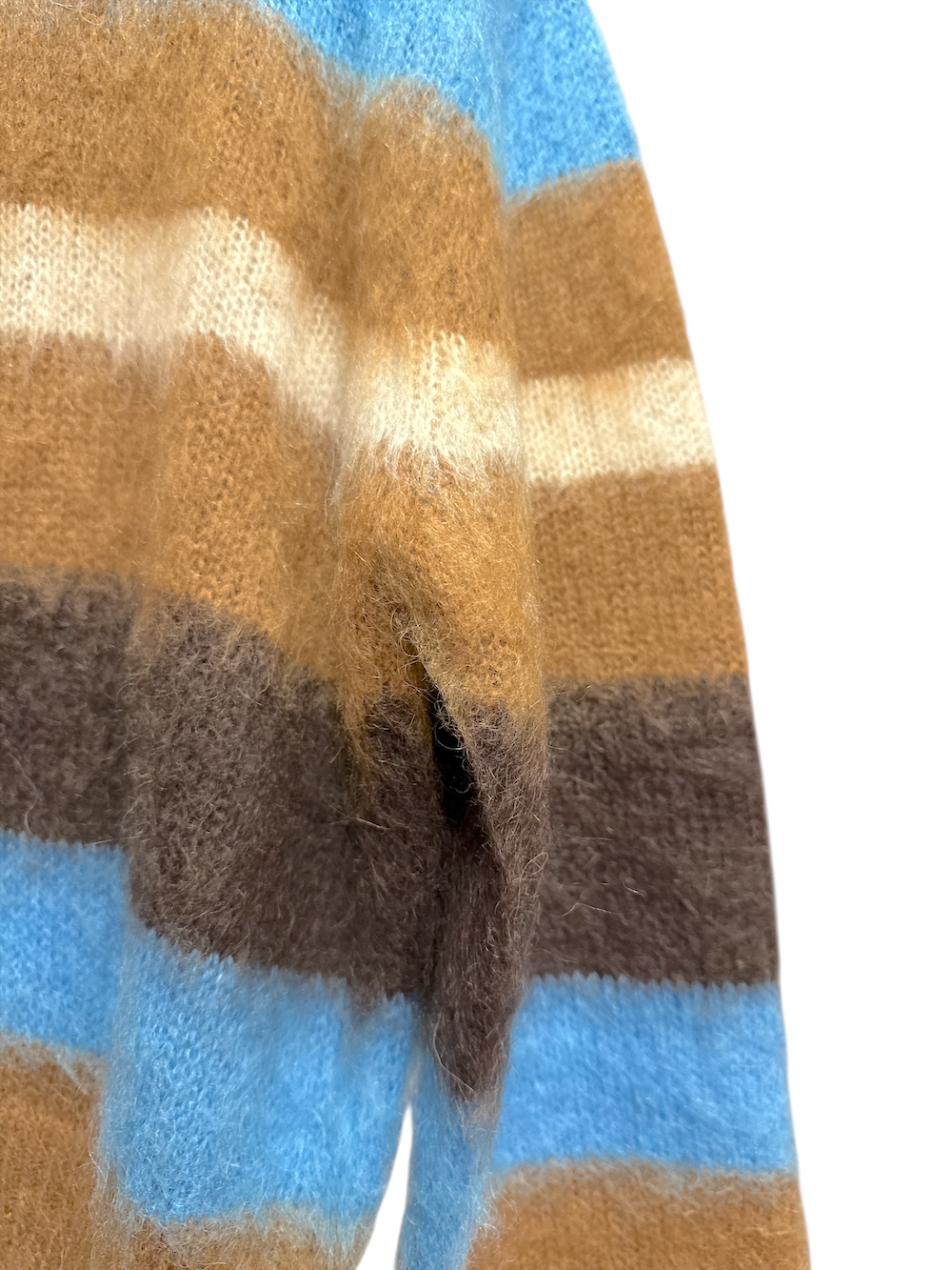 Kontatto camel denim brown beige line pullover