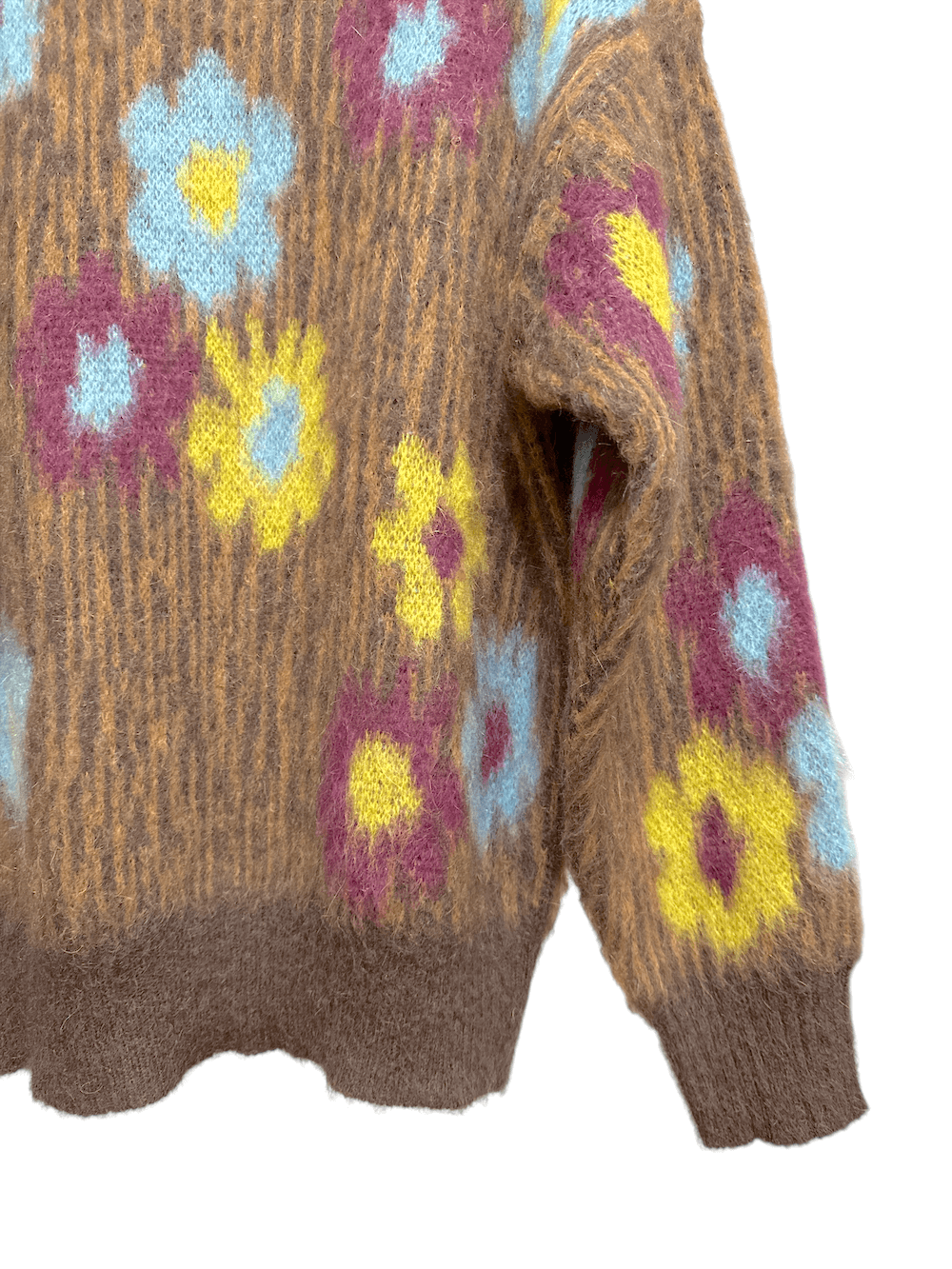 Kontatto flower brown pullover
