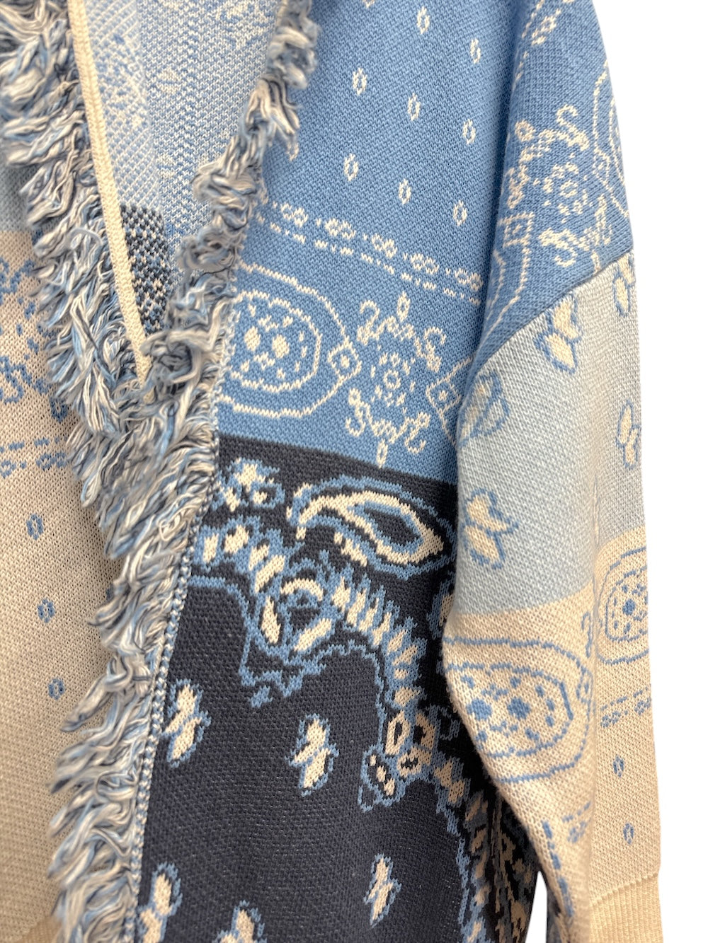 Kontatto cream-blue cardigan