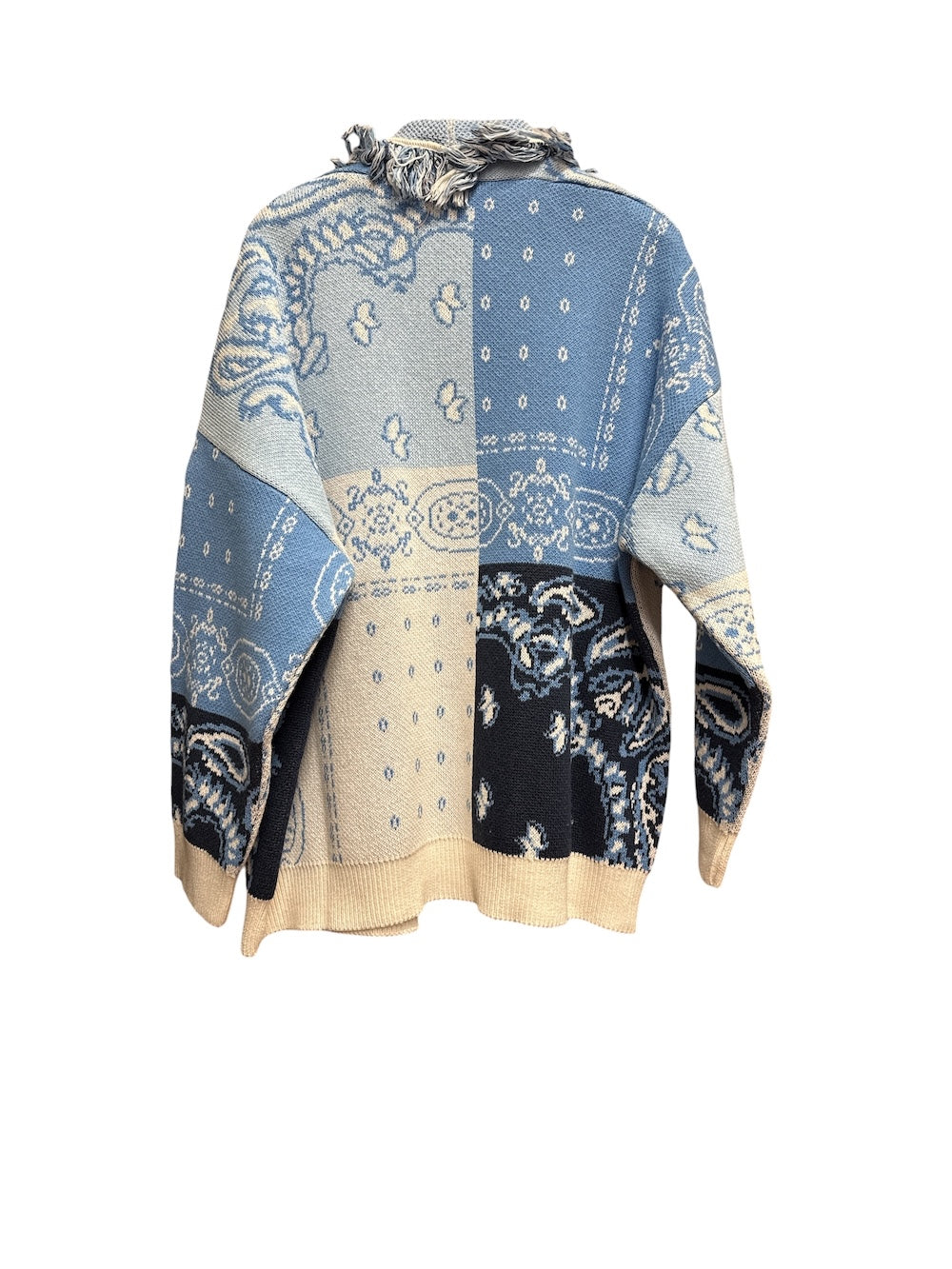 Kontatto cream-blue cardigan