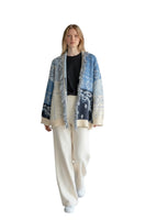 Kontatto cream-blue cardigan