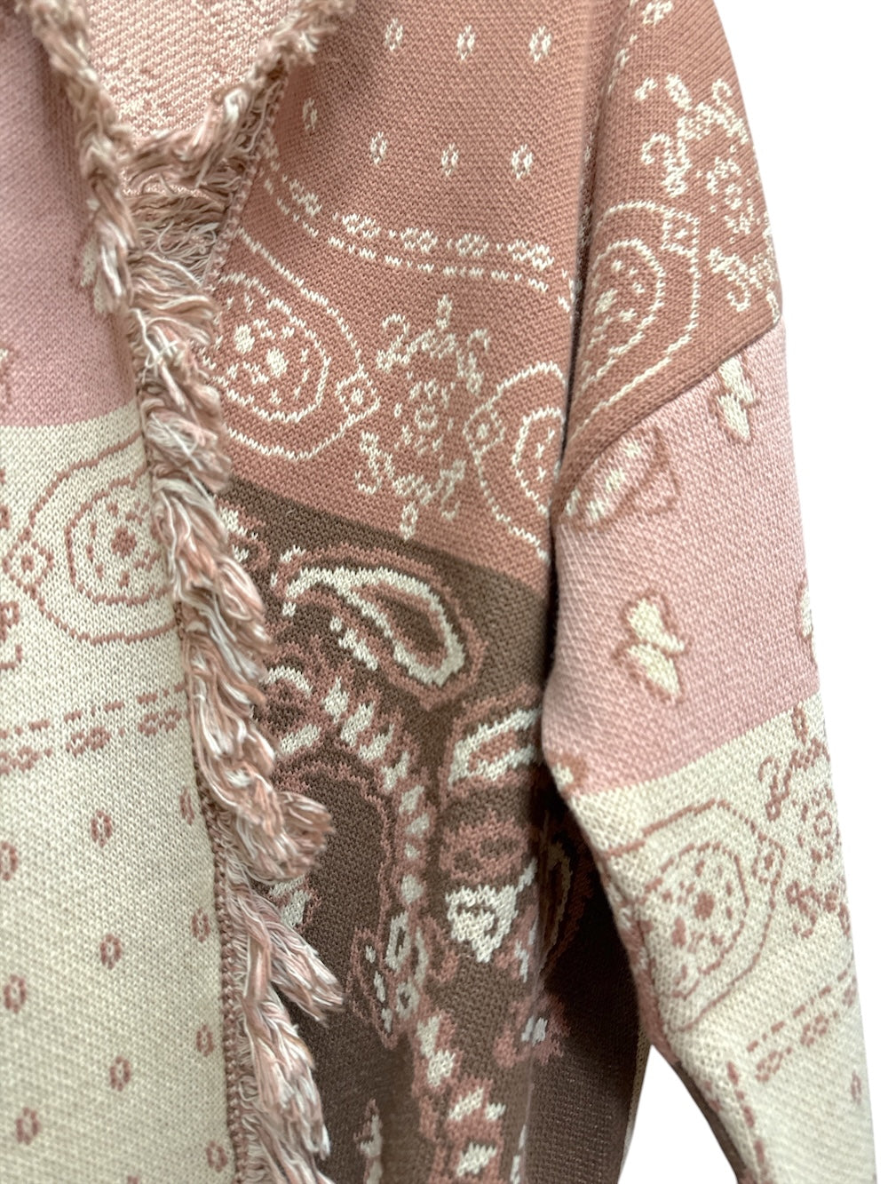 Kontatto ecru-walnut cardigan