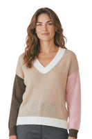 Kontatto cream camel pullover