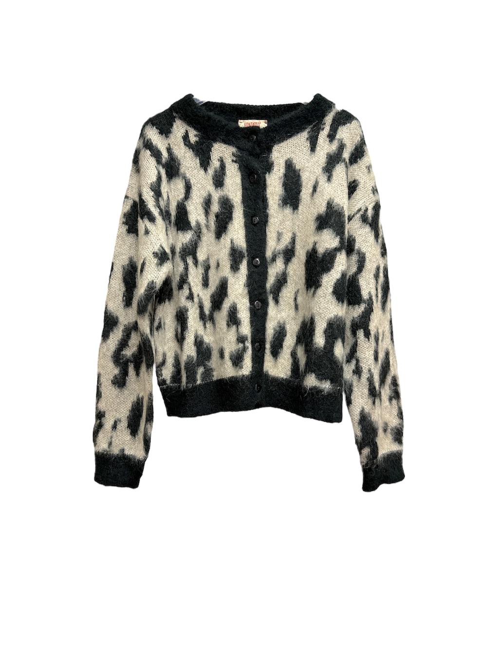 Kontatto beige black cardigan