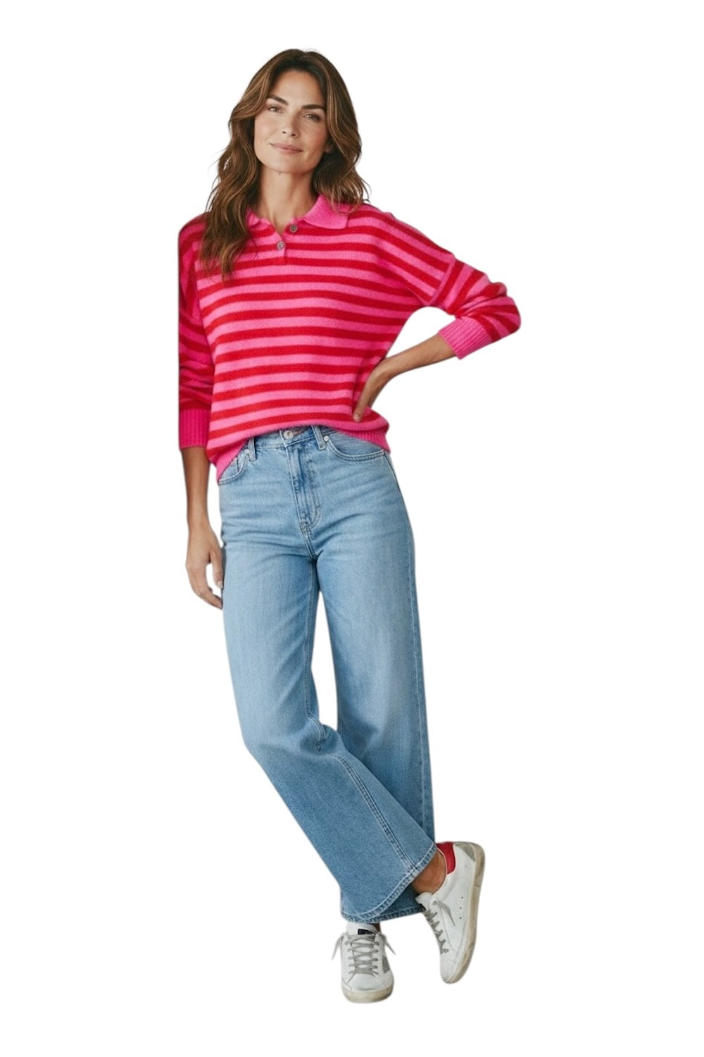Le îls fuchsia red pullover
