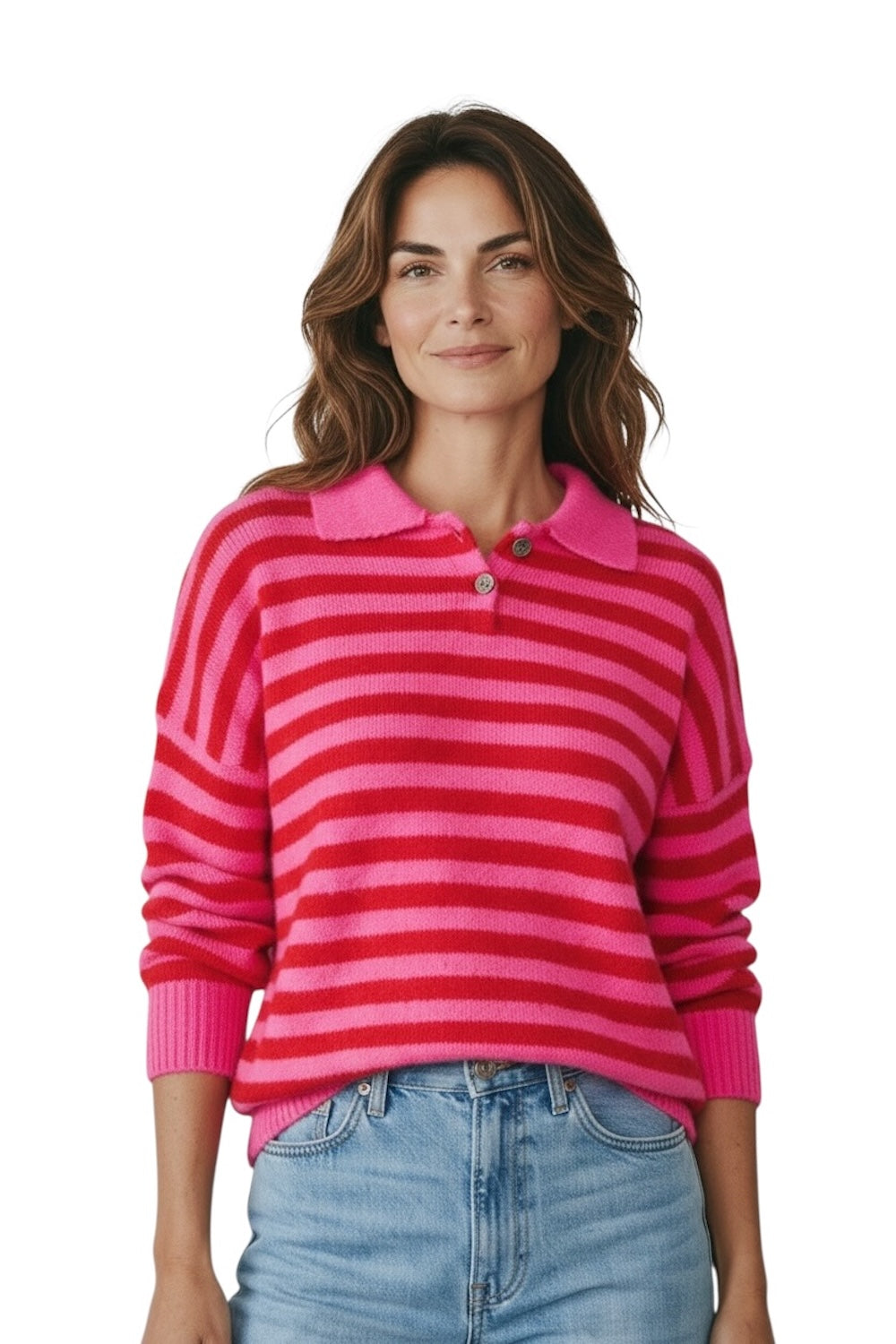 Le îls fuchsia red pullover