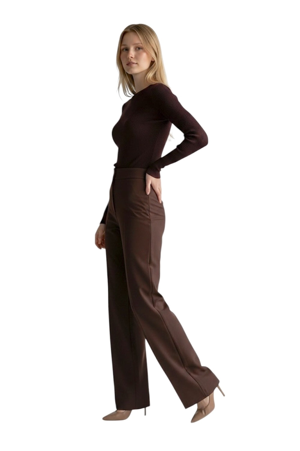 Le îls dark brown shirt