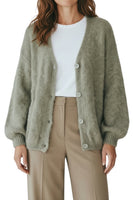 Le îls light green cardigan