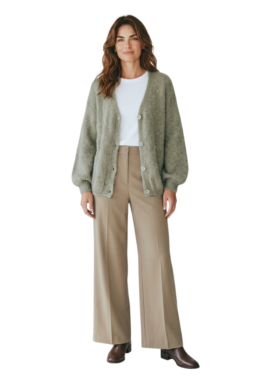 Le îls light green cardigan