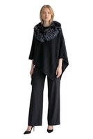 Le îls black poncho jacket